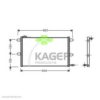 KAGER 94-5393 Condenser, air conditioning